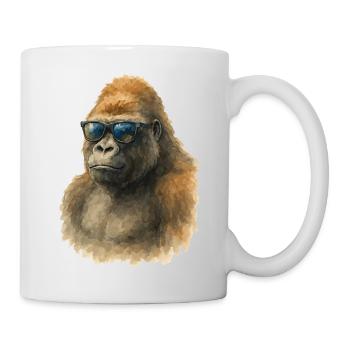 Gorille Aquarelle - Mug blanc - blanc - Droite