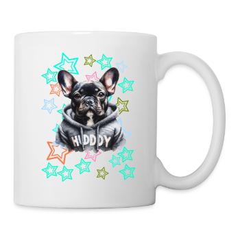 Retro French Bulldog Dog - Mug - white - Right