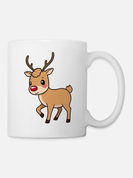 Rentier - Tasse - Weiß