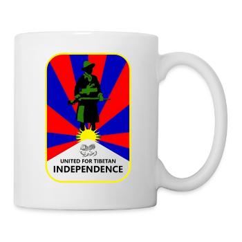 Union populaire pour l’indépendance du Tibet - Mug blanc - blanc - Droite