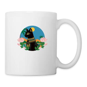Bastet, ägyptische Göttin - Tasse - Weiß - Rechts