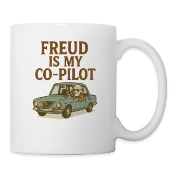 Freud est mon copilote - Mug blanc - blanc - Droite