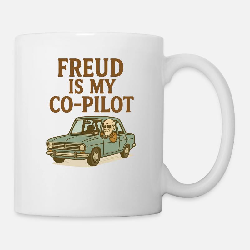 Freud est mon copilote - Mug blanc - blanc