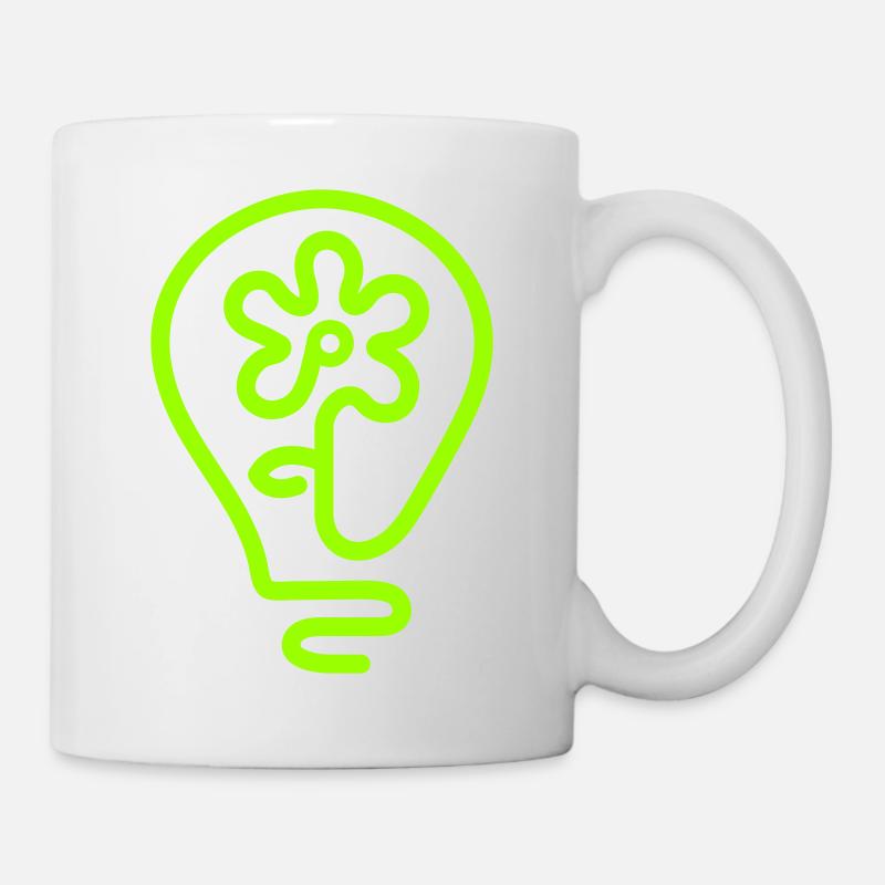 Flower-Power - Tasse - Weiß