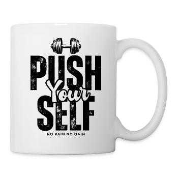 Push_yourself - Mug blanc - blanc - Droite