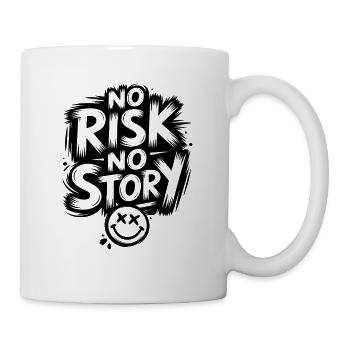 No Risk No Story - Mug - white - Right