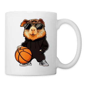 Basket-ball cochon d'Inde - Mug blanc - blanc - Droite