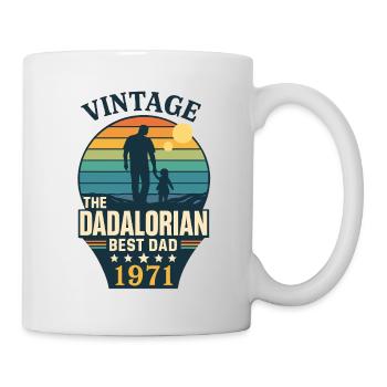 Vintage Father Dadalorian 1971 - Best Dad - Mug - white - Right