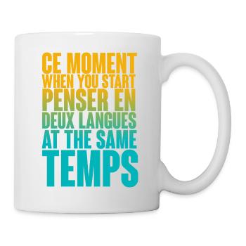 COOLER SPRUCH FÜR MEHRSPRACHLER, INTERNATIONAL - Tasse - Weiß - Rechts
