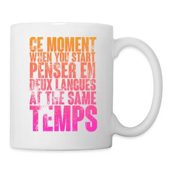DICTON COOL POUR LES MULTILINGUES, LES INTERNATIONAUX - Mug blanc - blanc - Droite