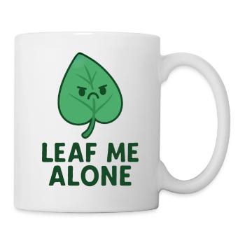 Leaf me allone - Mug - white - Right