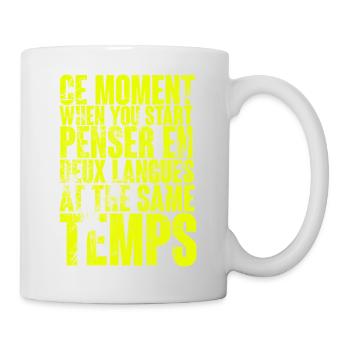 DICTON COOL POUR LES MULTILINGUES, LES INTERNATIONAUX - Mug blanc - blanc - Droite