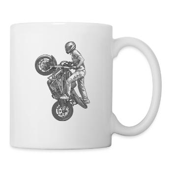 Stunt riding - Mug - white - Right