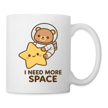 Space teddy with star friend - Mug - white - Right
