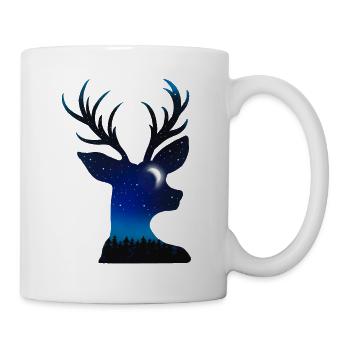 Geheimnisvoller Wunderhirsch - Tasse - Weiß - Rechts