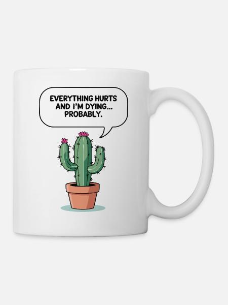 Sarkastischer Kaktus - Tasse - Weiß