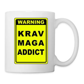 Warnung Krav Maga Süchtiger - Tasse - Weiß - Rechts