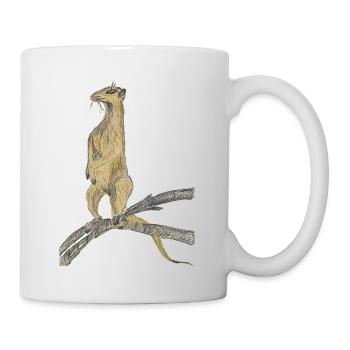 Fantasievögel auf Zweigen - Tasse - Weiß - Rechts