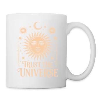 Trust The Universe Mystical Boho Sun and Moon - Mug - white - Right