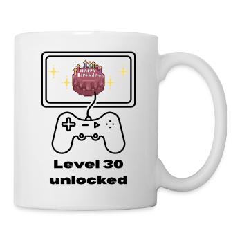 Niveau 30 pour ceux qui vont avoir 30 ans - Mug blanc - blanc - Droite