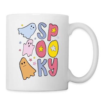 Spooky Halloween Geist - Tasse - Weiß - Rechts