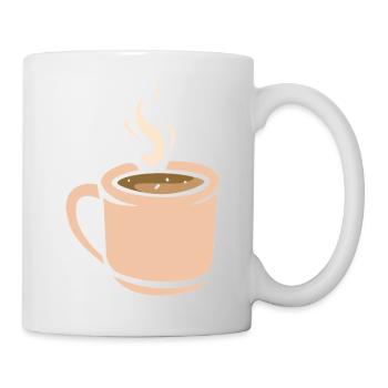 Kaffee Tasse Illustration - Tasse - Weiß - Rechts