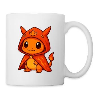 Mummy animal in fiery cloak - Mug - white - Right