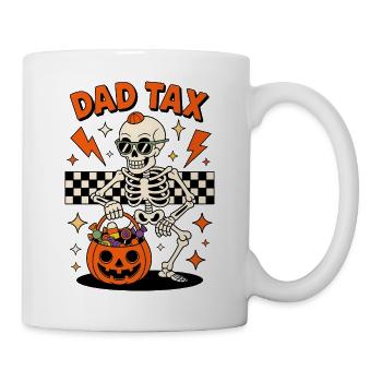 Dad Tax Skeleton Halloween Candy - Mug - white - Right