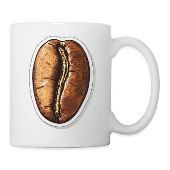 Kaffee - Tasse - Weiß - Rechts