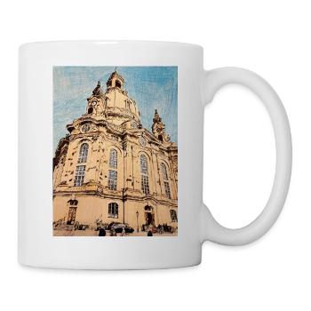 Église Notre-Dame de Dresde - Mug blanc - blanc - Droite