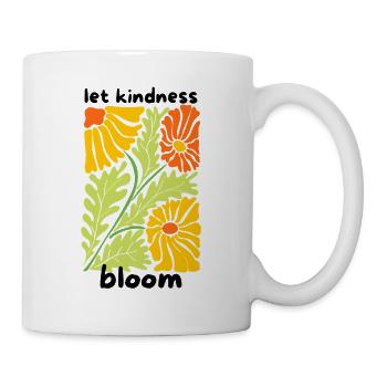 🌼 Que la gentillesse s’épanouisse 🌼 - Mug blanc - blanc - Droite