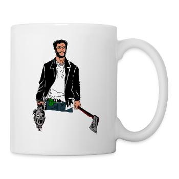 Urban Uprising with Axe and Skull - Mug - white - Right