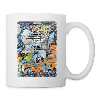 Retro Design mit Kassette Limited Edition 1985 - Tasse - Weiß - Rechts