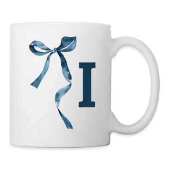 Monogramm i Geschenkidee - Tasse - Weiß - Rechts