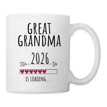 Great Grandma to be 2026 Geschenk Schwangerschaft - Tasse - Weiß - Rechts