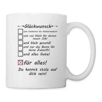Spécialiste en médecine nucléaire réussi - Mug blanc - blanc - Droite