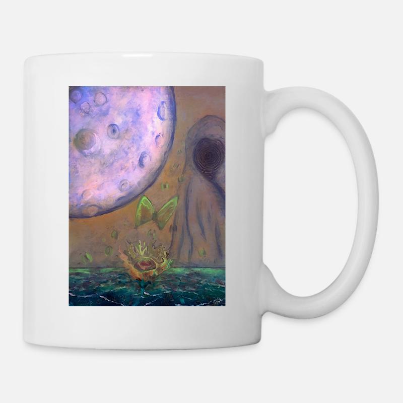 Celestial Dreamscape Illustration - Mug - white