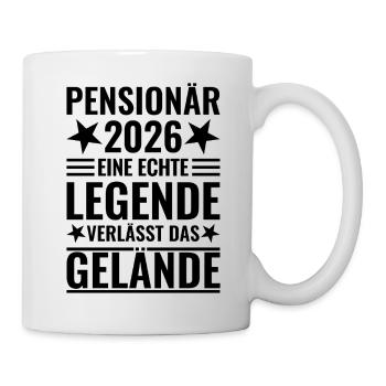 Retraité 2026 - Une légende quitte le site - Mug blanc - blanc - Droite