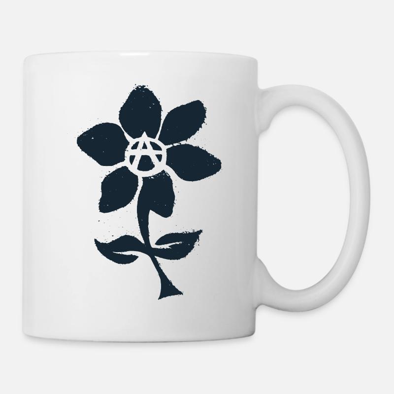 Fleur de l'anarchie - Mug blanc - blanc