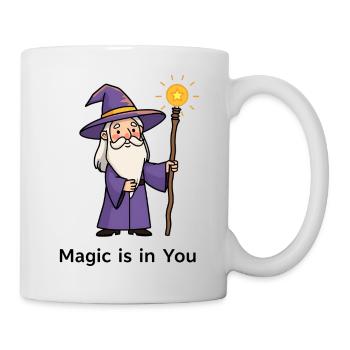 Cartoon Magician – Magic Is In You - Mug - white - Right
