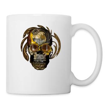 Golden Skull Baroque Ornament - Mug - white - Right