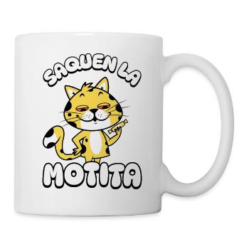 Cat with Guitar Motita - Mug - white - Right