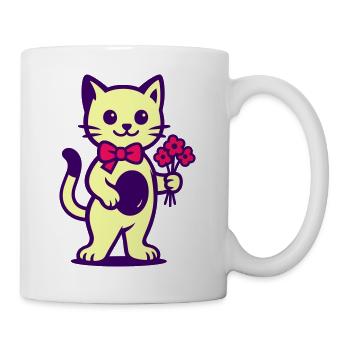 Cuddly Kitten Bouquet - Mug - white - Right