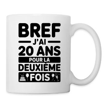 20 years for the second time - Mug - white - Right