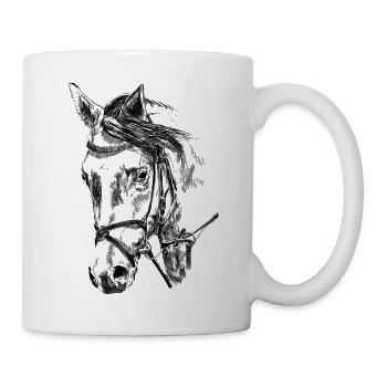 Cheval - Mug blanc - blanc - Droite