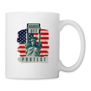 Finger weg von Protest - Tasse - Weiß - Rechts