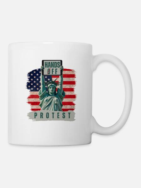 Finger weg von Protest - Tasse - Weiß