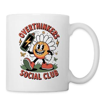 Overthinkers Social Club für Denker & Analytiker - Tasse - Weiß - Rechts