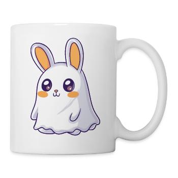 Hase Halloween Geist - Tasse - Weiß - Rechts
