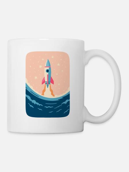 Aszendent Wasserrakete - Tasse - Weiß